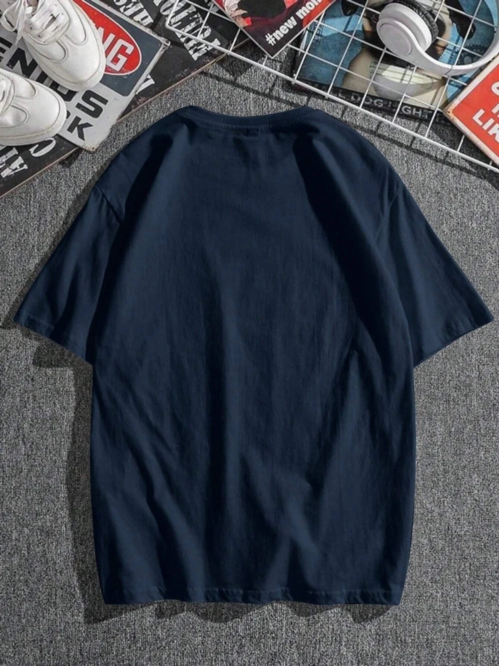 Men's Oversized Paris Letter Graphic Tee