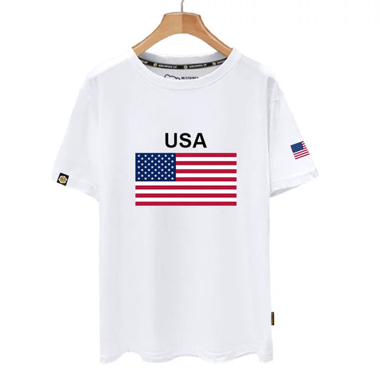 Men's USA American Short-Sleeved T-shirts