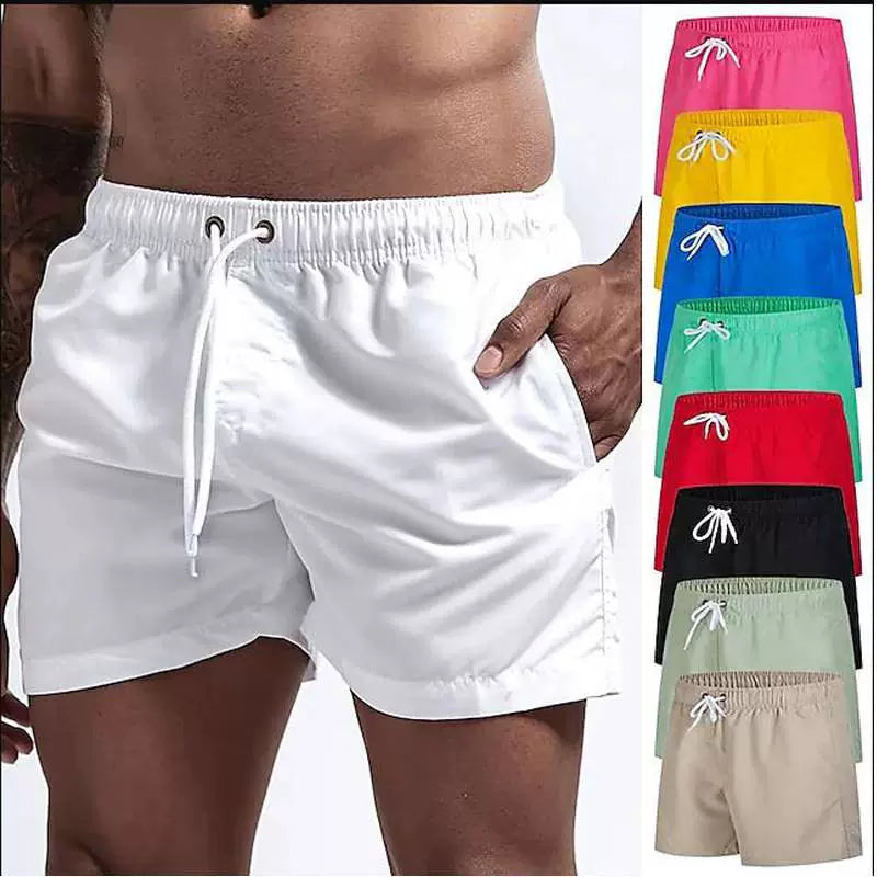 Men's Swim Shorts w/ Drawstring and Pockets