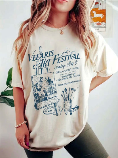 Clothing T-Shirt Short Sleeved T-Shirt Trendy New Printed Clothes Summer Fashion Cartoon Letter Pattern Women's Top T-Shirt.