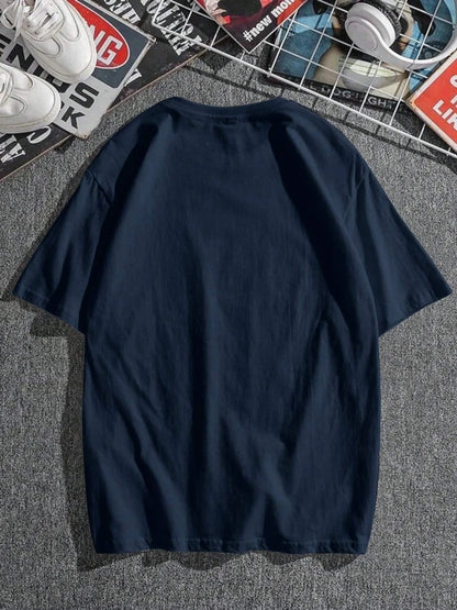 Men's Oversized Paris Letter Graphic Tee