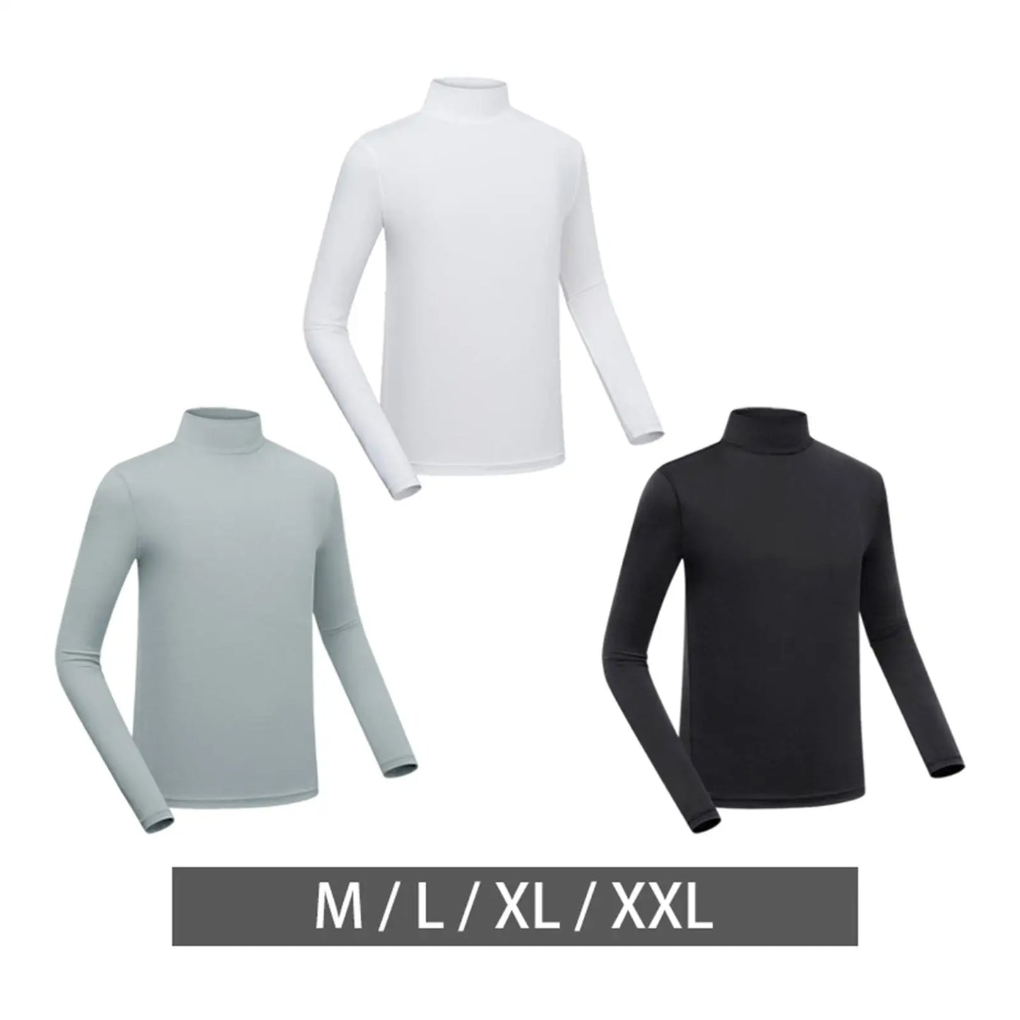 Sunscreen Tops Golf Bottoming Shirts Clothing UV Protector Long Sleeve Sportswear Golf Men Ice Silk Shirt for Golfer Summer