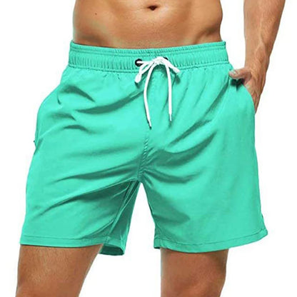 Men's Swim Trunks Summer Swimming Board Shorts Quick Dry Beach Shorts with Side Pockets and Mesh Lining Swimwear Bathing Suit