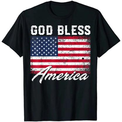 Men's "God Bless America" 4th of July Patriotic T-Shirt