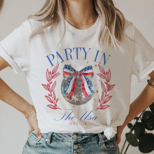 Women's "Party In The USA" 4th of July T-Shirt